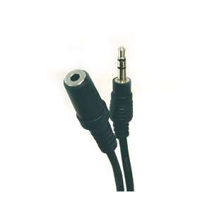  3.5mm Stereo Speaker Extension Cable   Male to Female, Black 