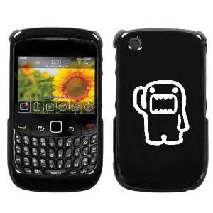 BLACKBERRY CURVE 8520 8530 9300 3G WHITE DOMO SALUTING ON A BLACK HARD 