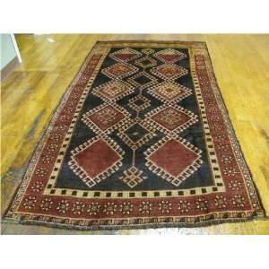   Navy Blue Persian Hand Knotted Wool Shiraz Rug Furniture & Decor