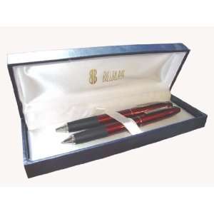  Bill Blass Madison Translucent Red Pen and .9mm Pencil Set 