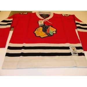 Chicago Blackhawks Sweater Vintage Jersey 1960 61 XL   NHL Replica 