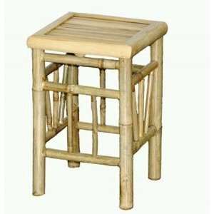  Bamboo 54 Bamboo Pedestal Stools (Set of Two) Furniture 