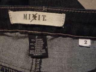 MIX IT Low Rise STRETCH 5 Pocket Capri Jeans ~ VERY NICE ~ sz 2 x 22 