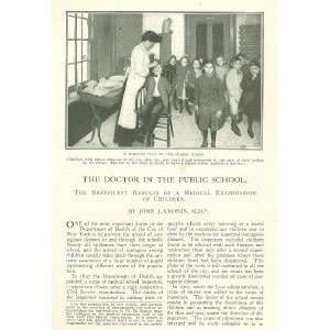  1907 Doctors In New York Public Schools Student Health 