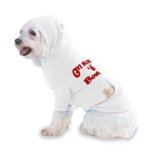 Give Blood Bowl Hooded (Hoody) T Shirt with pocket for your Dog or Cat 