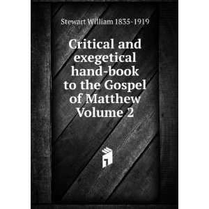  Critical and exegetical hand book to the Gospel of Matthew 