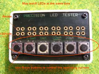 Precision LEDs Tester, Light Emitting Diode Test Box.  
