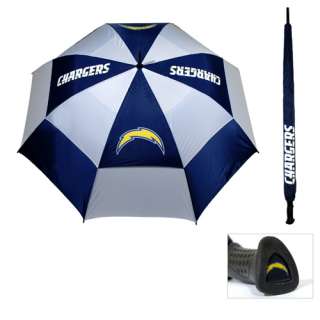 San Diego Chargers 62 Double Canopy Golf Umbrella   1 Touch Auto Open 