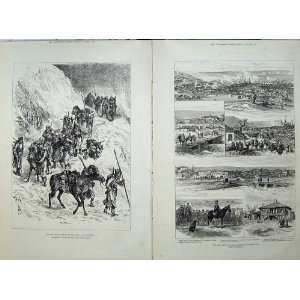  War 1878 Russian Troops Snowstorm Plevna Osman Pasha