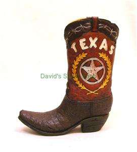 Western Ranch Decor 12 Resin Texas Star Cowboy Boot 111151  