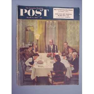  Saturday Evening Post March 15,1952 Cover (Art By John 