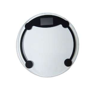 db Round Ultra Thin Digital Glass Personal Body Bathroom Scale (330lb 