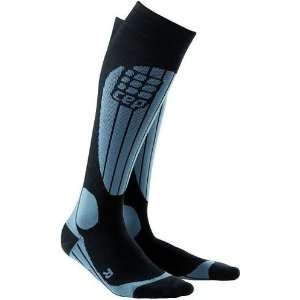   Grey Compression Winter Sport Socks for Men