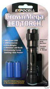 Ultra Bright 3 Watt Cree LED Compact Torch Flashlight  