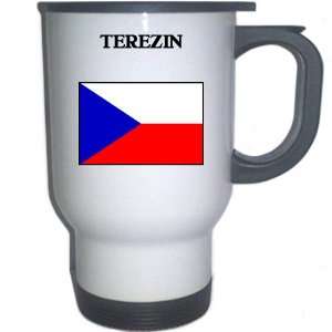  Czech Republic   TEREZIN White Stainless Steel Mug 