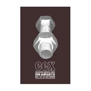  CEX   Limited Edition Concert Poster   by Eleanor Grosch 