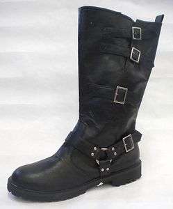   Distressed Motorcycle Riding Outlaw Biker Gang Costume Boots 10  