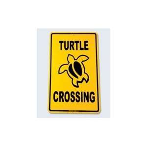  Seaweed Surf Co Turtle Crossing Aluminum Sign 18x12 in 
