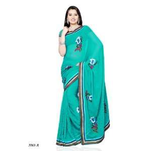 Bollywood Style Designer Chiffon Fabric Saree