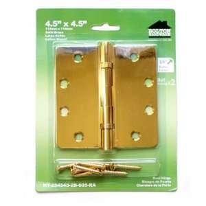  BOLTON 4 1/2 x 4 1/2 x 2.5mm Solid Brass Hinge