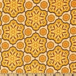  43 Wide Zu Zus Petals Medallions Yellow Fabric By The 