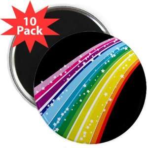  2.25 Magnet (10 Pack) Retro Rainbow 