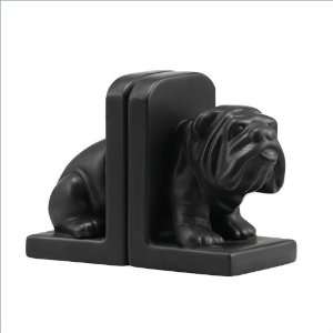  Zuo Bulldog Bookend in Black