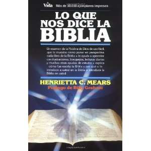    Que nos dice la Bíblia, Lo [Paperback] Henrietta C. Mears Books