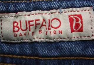 Buffalo David Bitton sz 29 Stretch Womens Blue Jeans Denim Skirt KG37 