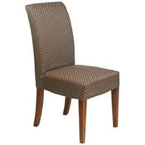  Ciroc Slipcovered Parsons Cherry Leg Armless Dining Chair 
