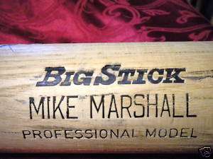 MIKE MARSHALL Game Used Bat AUTOGRAPHED RAWLINGS P302  