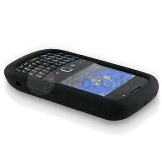 For Blackberry Curve 8520 8530 3x Gel Skin Case+Guard  