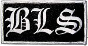 Black Label Society BLS Monogram Logo Embroidered Iron On Patch CD1365 