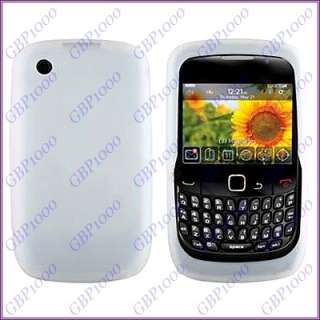 Soft Silicone Skin Case Cover For Blackberry Curve 3G 9330 9300 White