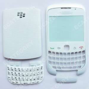 White Replacement Housing Cover Case Keyboard For Blackberry 9300 