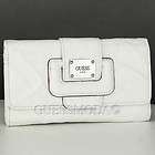 New GuEsS Purse Ladies KiMMy CQ Wallet WHiTe Authentic  