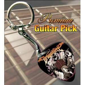  DragonForce Premium Guitar Pick Keyring Musical 