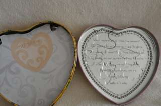BRIGHTON HEART SHAPE TIN BOX / CONTAINER WITH LID NEW LoVeLy 