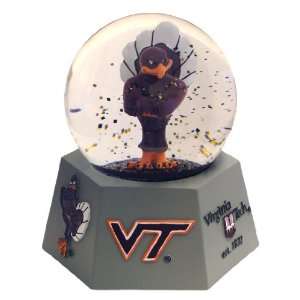  Virginia Tech Mascot In Water Globe. Schools Fight Song 