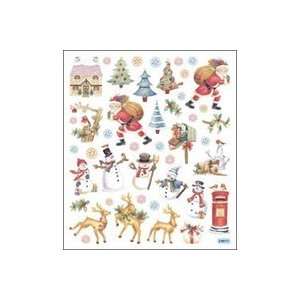  Tattoo King Multi colored Stickers santa At Work 6 Pack 