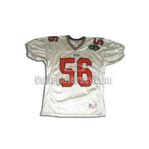  White No. 56 Game Used Florida A&M All Pro Image Football 