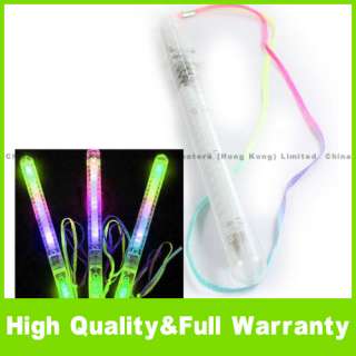 Multi Color Flashing LED Light Glow Wand Stick Shining  