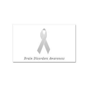  Brain Disorders Awareness Rectangular Sticker Office 