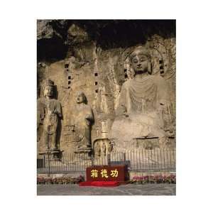  Buddha Statue in a Cave, Longmen Caves, Luoyang, China 
