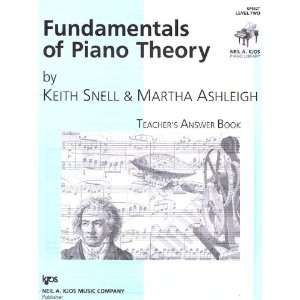  Fundamentals of Piano Theory Answer Key Level 2   Snell 