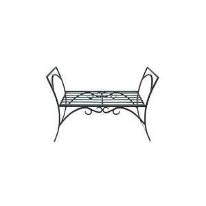   Black Wrought Iron Arbor Bench Metal Outdoor Furniture Benches Patio
