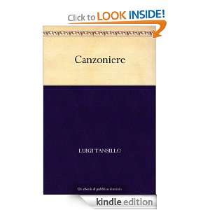 Canzoniere (Italian Edition) Luigi Tansillo  Kindle Store