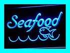 i070 b Seafood Restaurant Fish Display Neon Light Sign