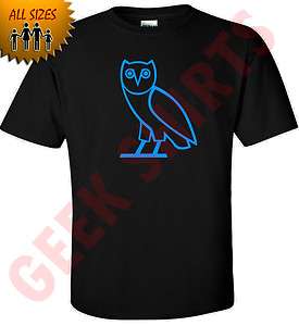   Octobers very own T shirt OVOxo owl shirt YL 5X sizes tee BLUE  