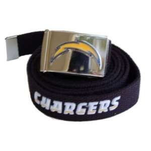  Web Belt with Buckle San Diego Chargers
